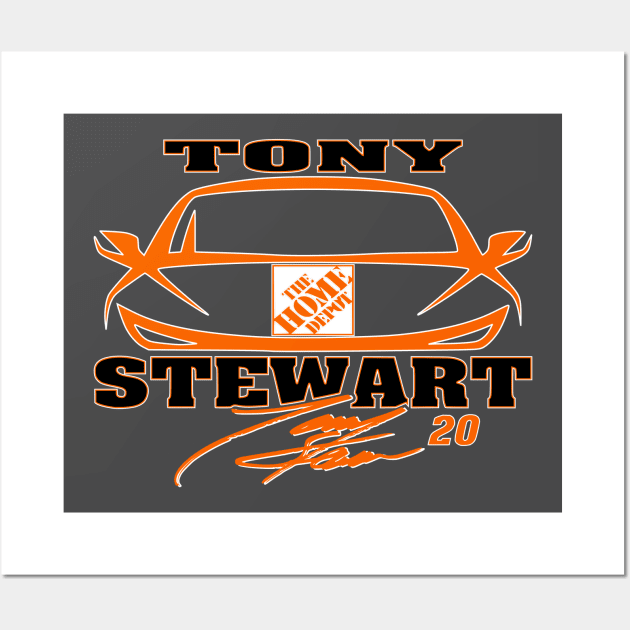 #20 Stewart Fan Car Wall Art by Lifeline/BoneheadZ Apparel